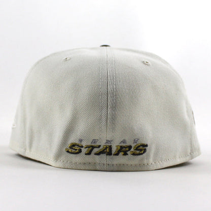 TEXAS STARS AMERICAN HOCKEY LEAGUE 5TH Anniversary New Era 59Fifty Fitted Hat (Chrome White Navy Green Under Brim)