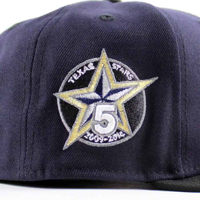 TEXAS STARS AMERICAN HOCKEY LEAGUE 5TH Anniversary New Era 59Fifty Fitted Hat (Navy Black Green Under Brim)