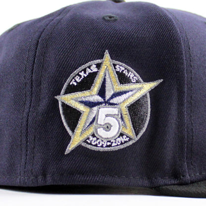 TEXAS STARS AMERICAN HOCKEY LEAGUE 5TH Anniversary New Era 59Fifty Fitted Hat (Navy Black Green Under Brim)