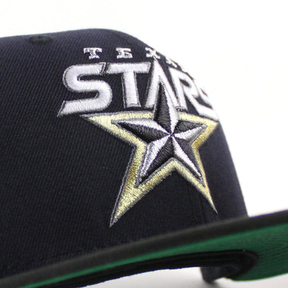 TEXAS STARS AMERICAN HOCKEY LEAGUE 5TH Anniversary New Era 59Fifty Fitted Hat (Navy Black Green Under Brim)