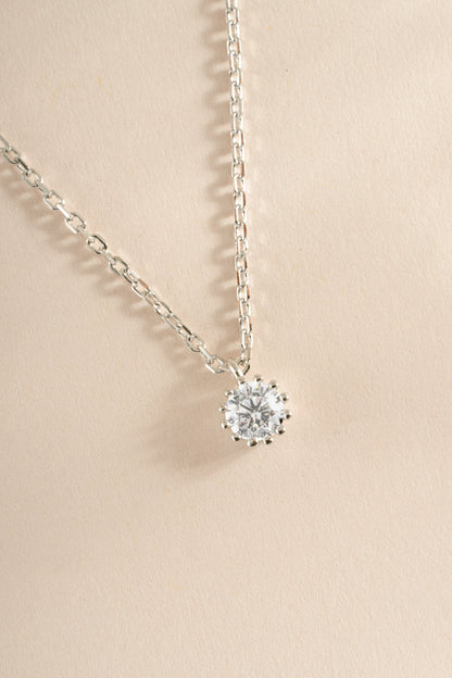 Tiny Bezel Pendant Necklace