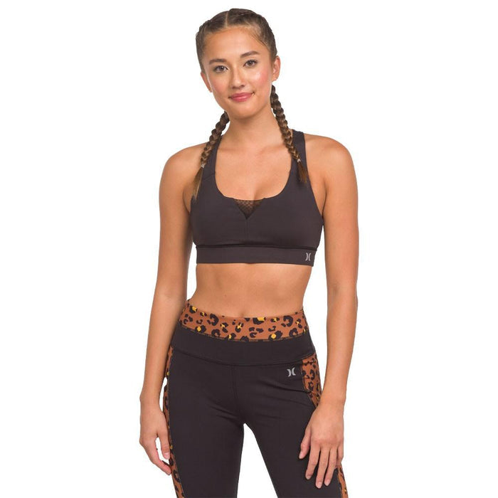 Top Med Impact Bra Caviar Hurley