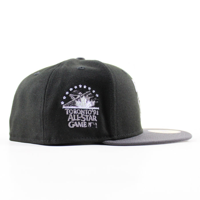 Toronto Blue Jays 1991 All Star Game New Era 59Fifty Fitted Hat (Black Graphite Gray Under Brim)