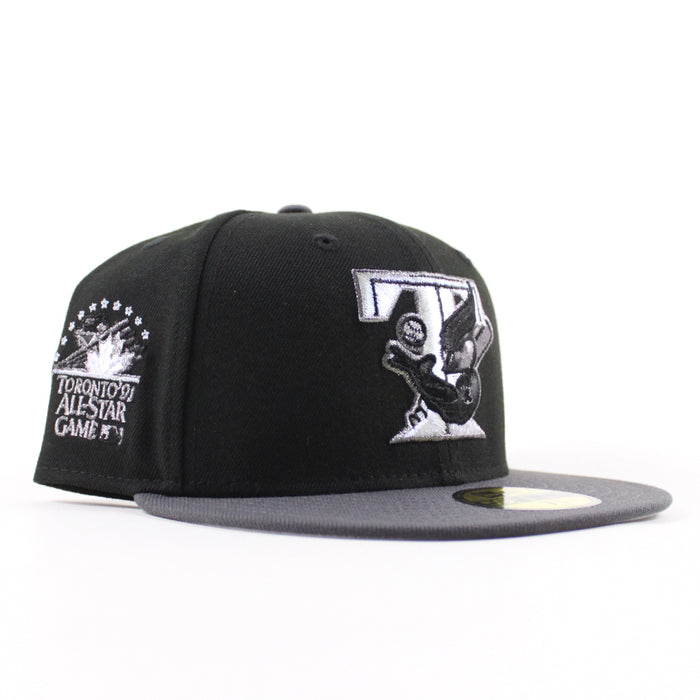 Toronto Blue Jays 1991 All Star Game New Era 59Fifty Fitted Hat (Black Graphite Gray Under Brim)
