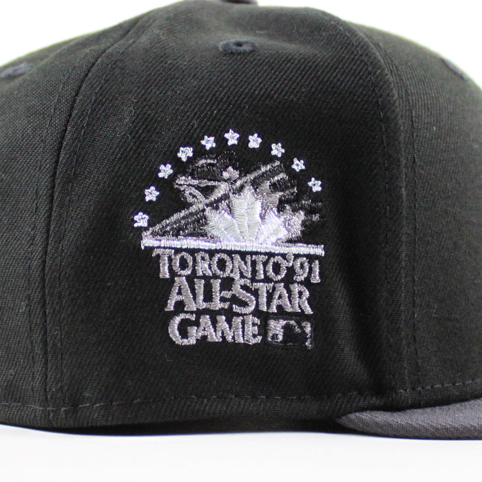 Toronto Blue Jays 1991 All Star Game New Era 59Fifty Fitted Hat (Black Graphite Gray Under Brim)