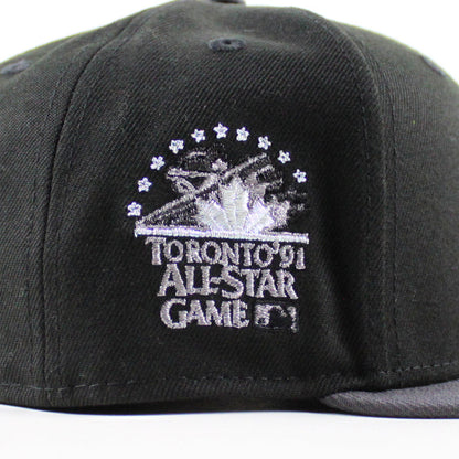 Toronto Blue Jays 1991 All Star Game New Era 59Fifty Fitted Hat (Black Graphite Gray Under Brim)