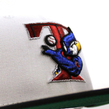 Toronto Blue Jays 25th Anniversary New Era 59Fifty Fitted Hat (White Black Green Under Brim)