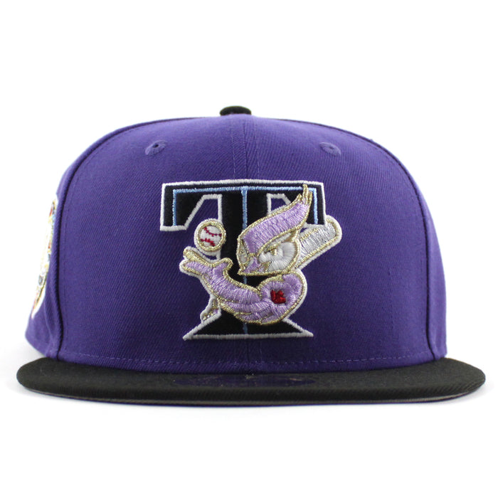 Toronto Blue Jays 30th Anniversary New Era 59Fifty Fitted Hat (Orchid Black Gray Under Brim)