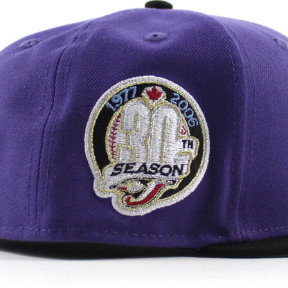 Toronto Blue Jays 30th Anniversary New Era 59Fifty Fitted Hat (Orchid Black Gray Under Brim)