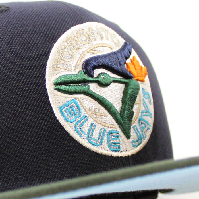 Toronto Blue Jays 40TH ANNIVERSARY New Era 59Fifty Fitted Hat (Navy Seaweed Doscientos Blue Under Brim)