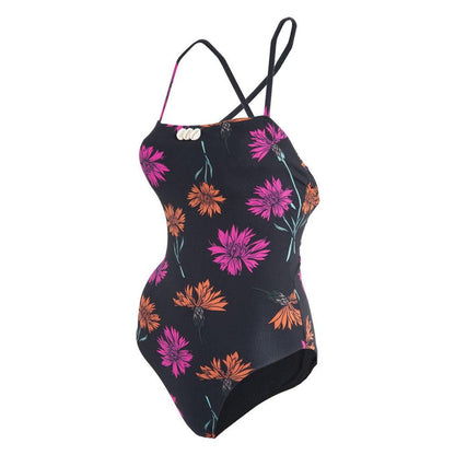 Traje de Baño 10 Negro Floral Reef