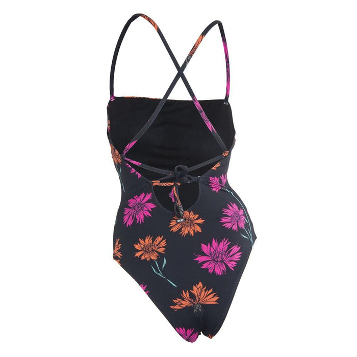 Traje de Baño 10 Negro Floral Reef