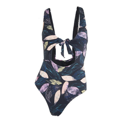 Traje de Baño 13 Negro Hojas Reef