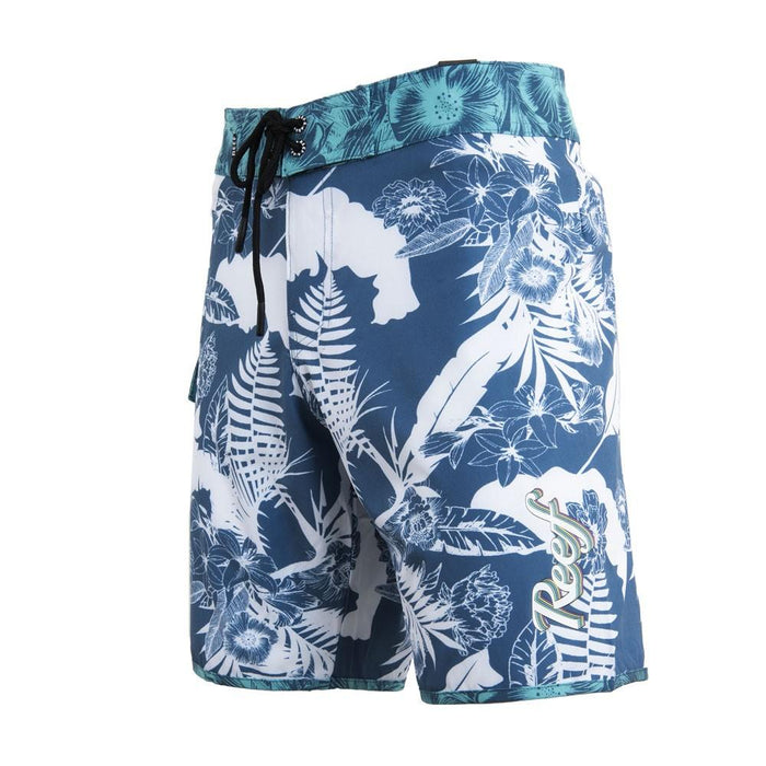 Traje de Baño Flores Azul Reef