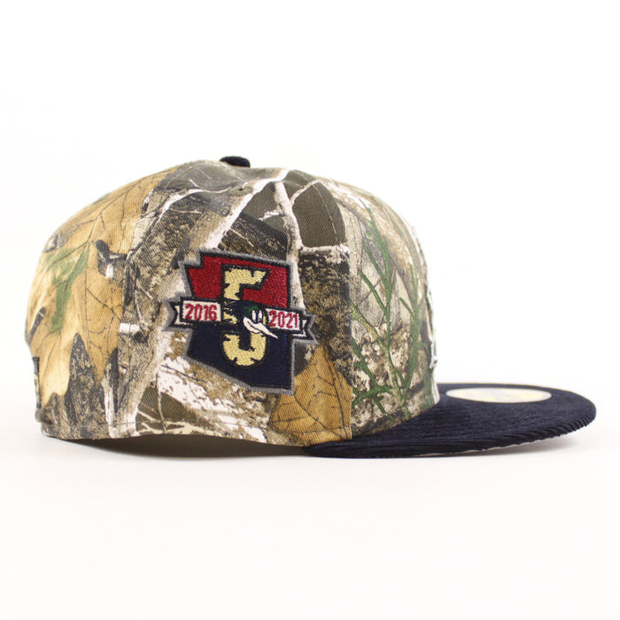 TUCSON ROADRUNNERS 5th Anniversary New Era 59Fifty Fitted Hat (RealTree Camo Navy Gray Under Brim)