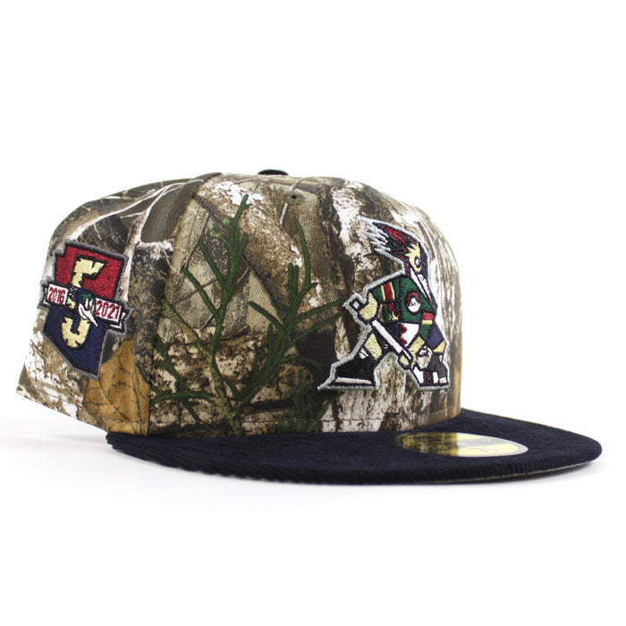 TUCSON ROADRUNNERS 5th Anniversary New Era 59Fifty Fitted Hat (RealTree Camo Navy Gray Under Brim)