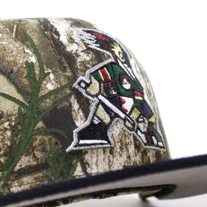 TUCSON ROADRUNNERS 5th Anniversary New Era 59Fifty Fitted Hat (RealTree Camo Navy Gray Under Brim)