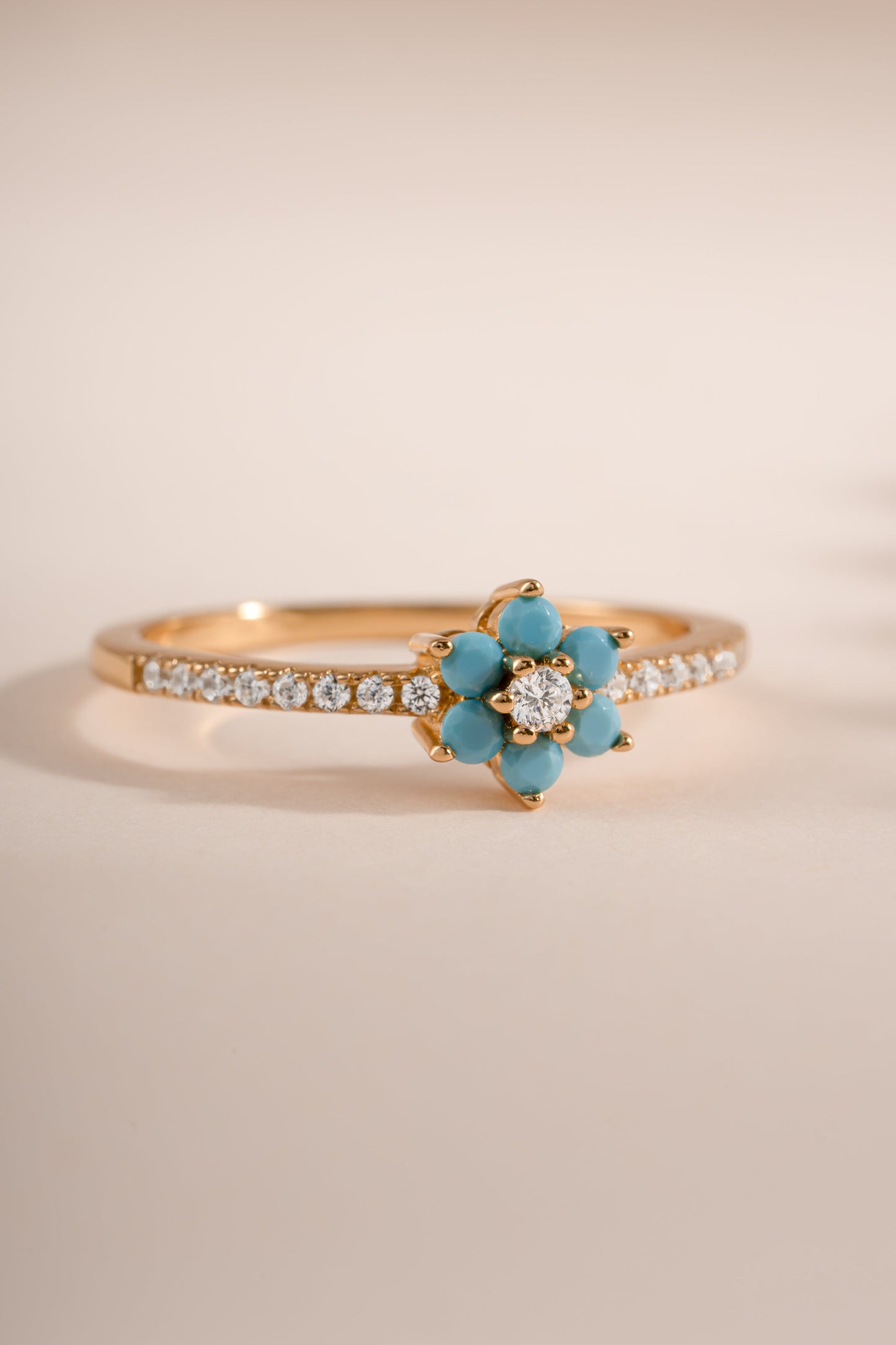 Turquoise Flower Ring