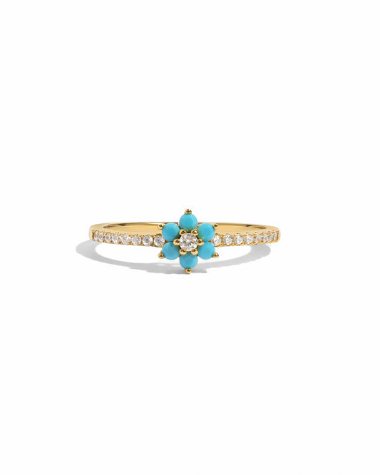 Turquoise Flower Ring