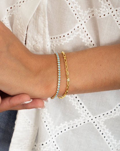 3mm Turquoise Tennis Bracelet