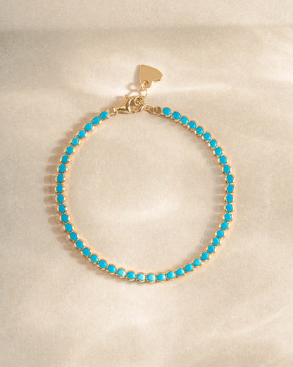 3mm Turquoise Tennis Bracelet