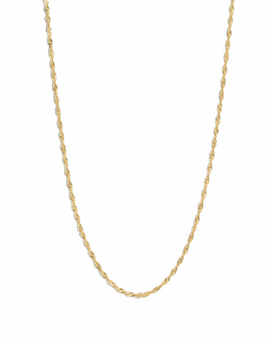 Thin Twisted Chain Necklace