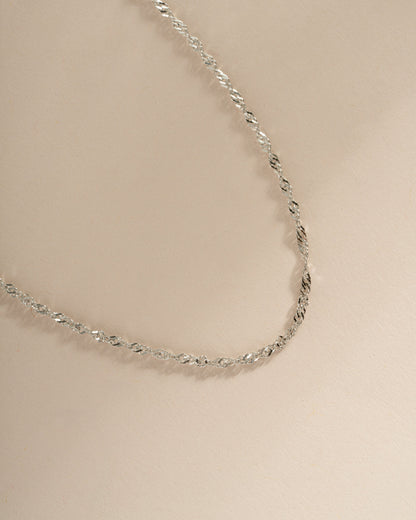 Thin Twisted Chain Necklace