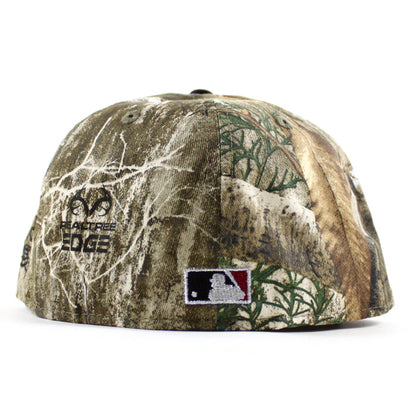 Upside Down ∀ Anaheim Angels 60th Anniversary New Era 59Fifty Fitted Hat (RealTree Black Green Under Brim)