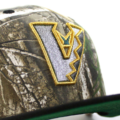 Upside Down Arizona Diamondbacks 1998 Inaugural Season New Era 59Fifty Fitted Hat (RealTree Camo Black Green  Under Brim)