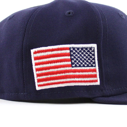 USA 2023 World Baseball Classic (WBC) New Era 59Fifty Fitted Hat (Navy Grey Under Brim)