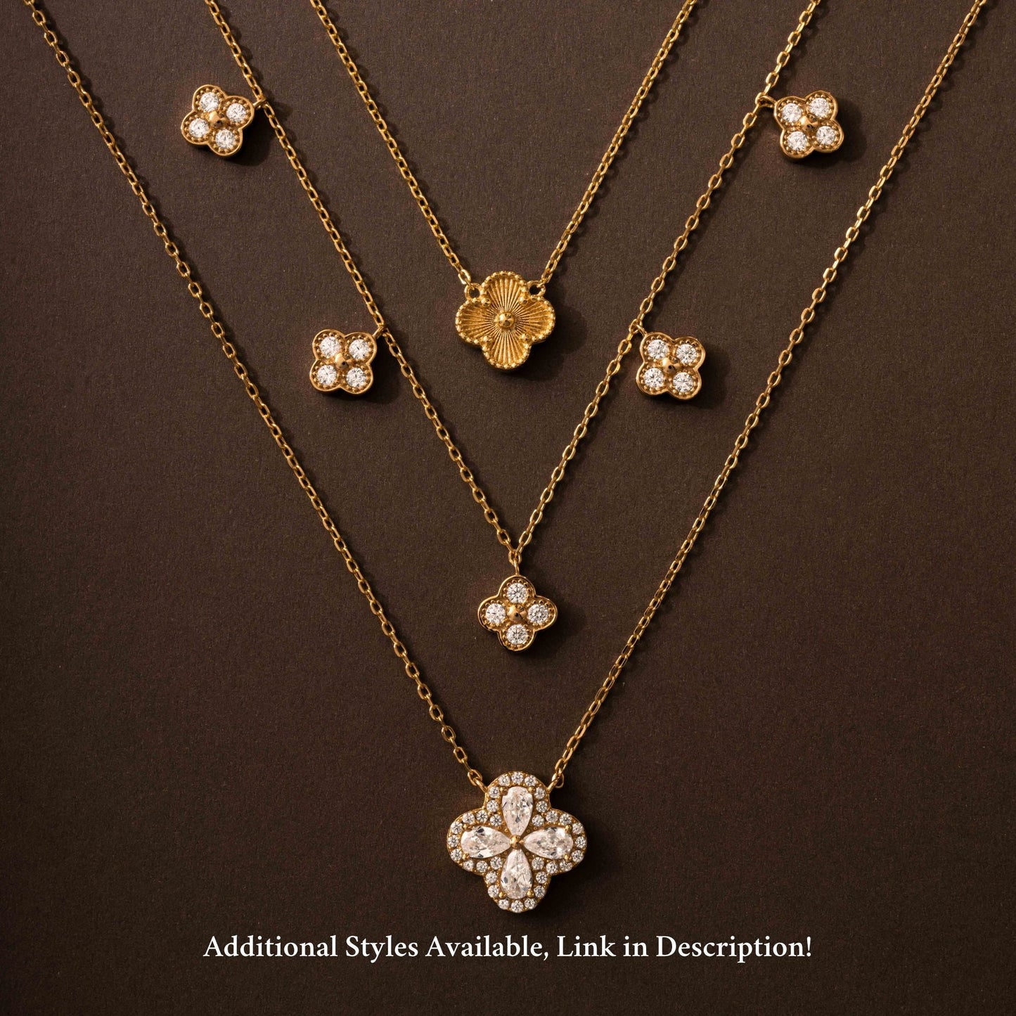 Four Leaf Clover Charm Necklace