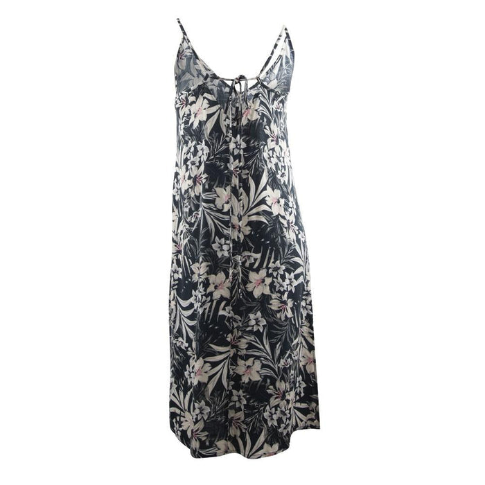Vestido Tie Back Slip Black Hawaii Hurley