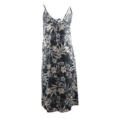 Vestido Tie Back Slip Black Hawaii Hurley