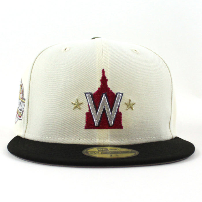 Washington Nationals 2018 All Star Game New Era 59Fifty Fitted Hat (Chrome White Black Gray Under Brim)