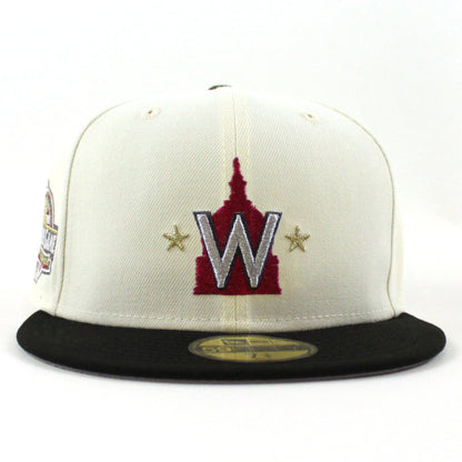 Washington Nationals 2018 All Star Game New Era 59Fifty Fitted Hat (Chrome White Black Gray Under Brim)