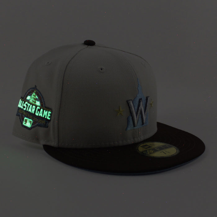 Washington Nationals 2018 All Star Game New Era 59Fifty Fitted Hat (Stone Burnt Wood Sky Blue Under Brim)