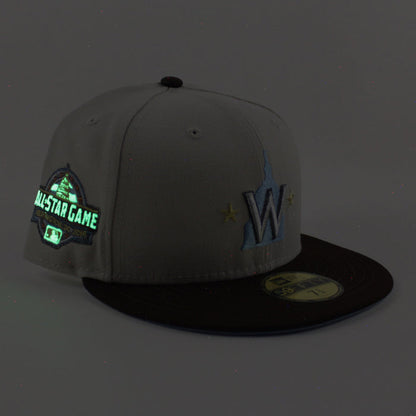 Washington Nationals 2018 All Star Game New Era 59Fifty Fitted Hat (Stone Burnt Wood Sky Blue Under Brim)