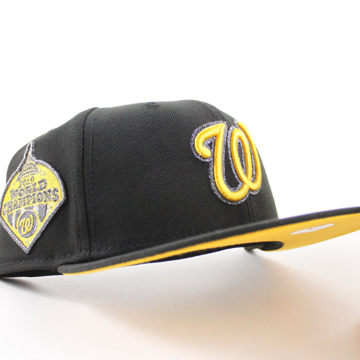 Washington Nationals World Champions 2019 New Era 59Fifty Fitted Hat (Black Gold Under Brim)