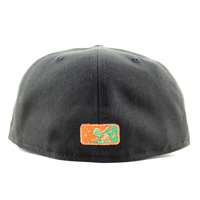 WISCONSIN TIMBER RATTLER 20th Season Anniversary New Era 59Fifty Fitted Hat (Black Green Under Brim)