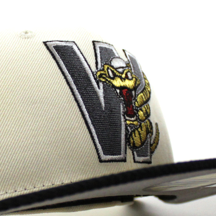 WISCONSIN TIMBER RATTLER New Era 59Fifty Fitted Hat (Chrome White Cordury Gray Under Brim)