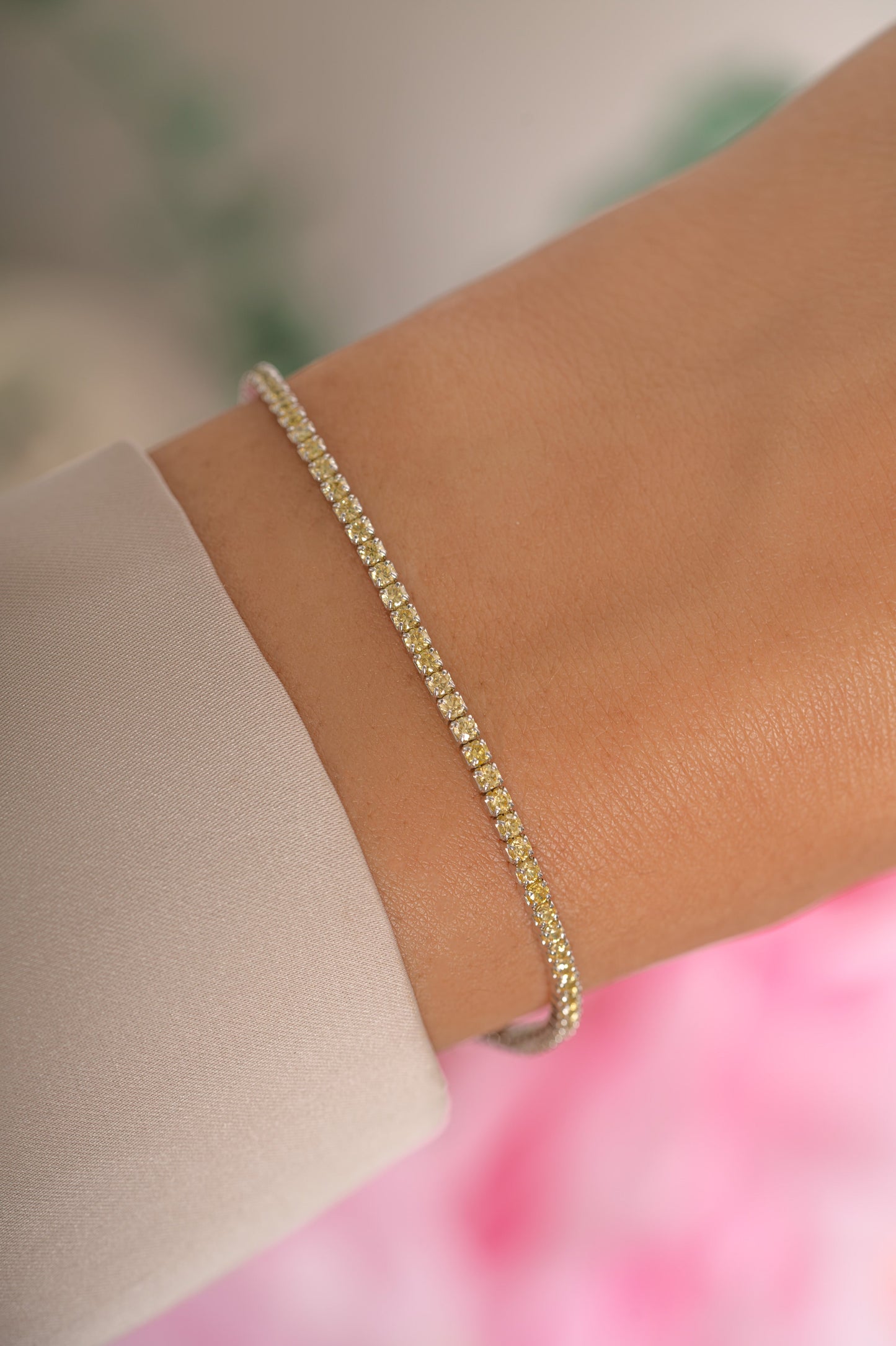 Champagne Tennis Bracelet