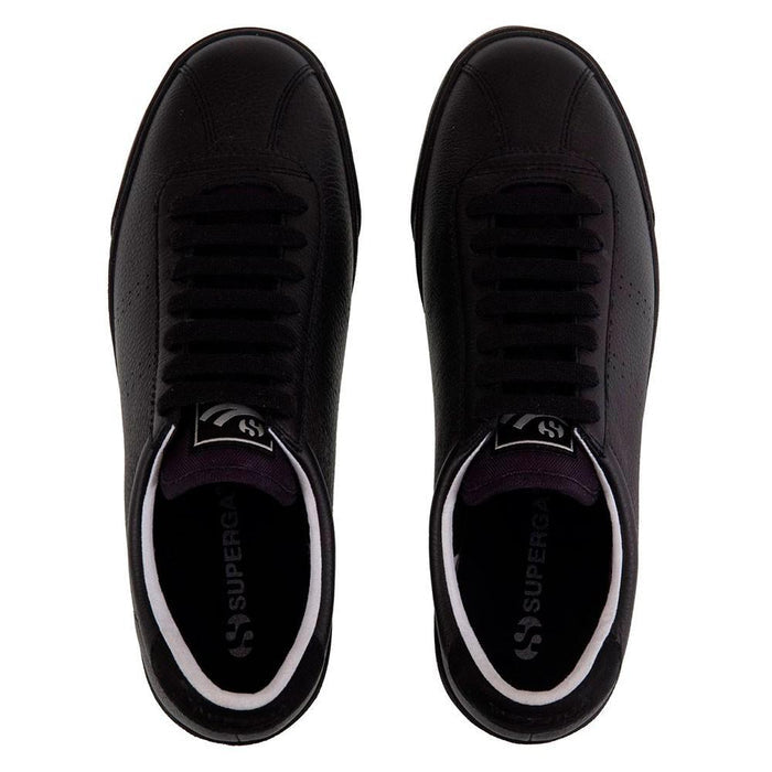 Zapatilla 2843 CLUB COMFORT Leather Black White Superga