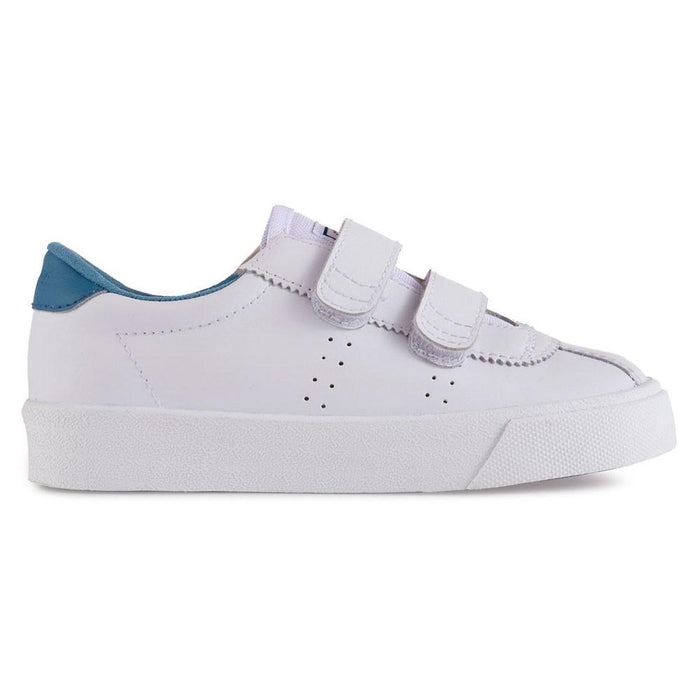 Zapatilla 2843 Kids CLUB STRAPS Act White Blue Superga