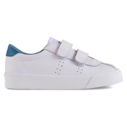 Zapatilla 2843 Kids CLUB STRAPS Act White Blue Superga