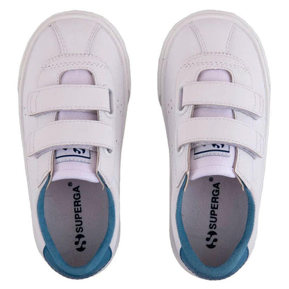 Zapatilla 2843 Kids CLUB STRAPS Act White Blue Superga