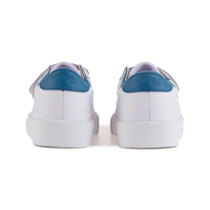 Zapatilla 2843 Kids CLUB STRAPS Act White Blue Superga