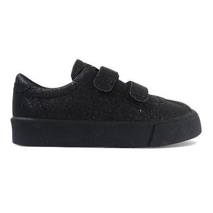 Zapatilla 2843 Kids CLUB STRAPS Glitter Black Superga