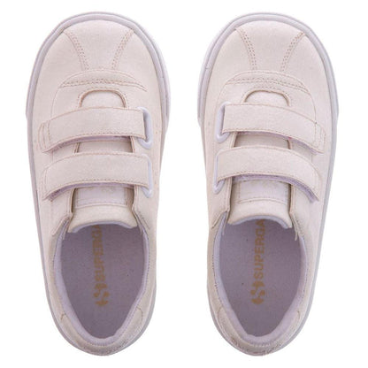 Zapatilla 2843 Kids CLUB STRAPS Glitter White Superga