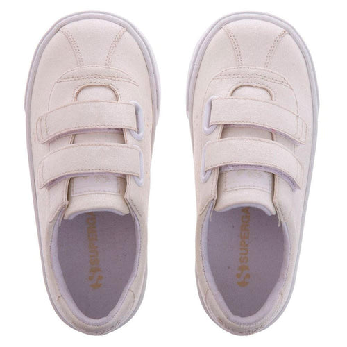 Zapatilla 2843 Kids CLUB STRAPS Glitter White Superga